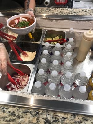 Pozole  at Veegos in Houston