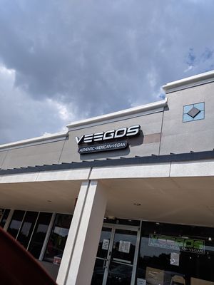 From the street at Veegos in Houston