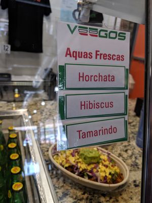 Drink menu for the day at Veegos in Houston