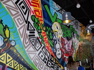 Wall mural Vegan for the Animals at Veegos in Houston