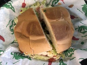 Torta al pastor  at Veegos in Houston