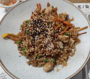 Mixed Japanese rice at De/Raiz Cocina Café - Calle 106 in Bogota