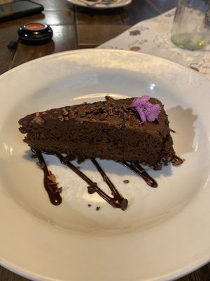 Chocolate cake  at De/Raiz Cocina Café - Calle 106 in Bogota