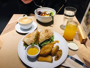 Sándwich de zapallo!!! at De/Raiz Cocina Café - Calle 106 in Bogota