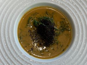 Thai chick pea curry   at Tonklar Facai - Chula in Bangkok