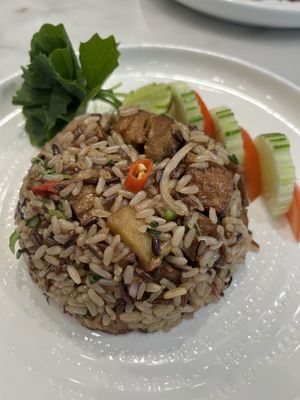 fried rice  at Tonklar Facai - Chula in Bangkok