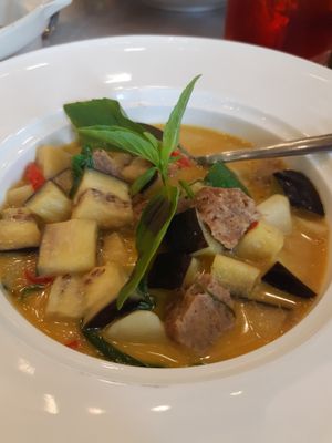 Green Thai Curry at Tonklar Facai - Chula in Bangkok