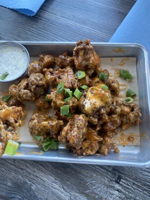 Fried cauliflower  at Collision Brewing Company and Restaurant in Longmont