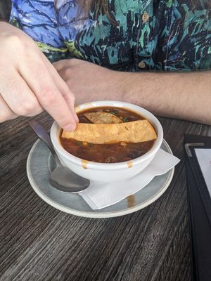 Southwest soup at Collision Brewing Company and Restaurant in Longmont