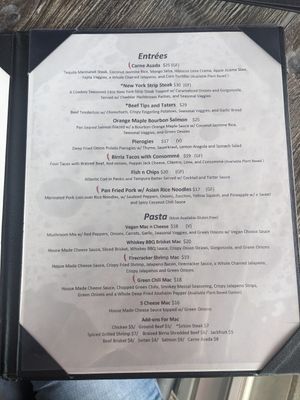 Menu at Collision Brewing Company and Restaurant in Longmont