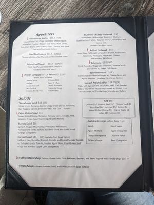 Menu at Collision Brewing Company and Restaurant in Longmont