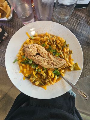 Chili mac at Collision Brewing Company and Restaurant in Longmont