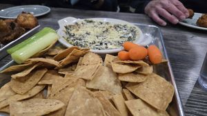 Spinach dip at Collision Brewing Company and Restaurant in Longmont