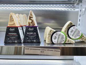 Vegan cheese  at Market Juice in Anchorage