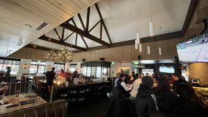 Lodge-like decor - more of a bar/grill though  at Earls Kitchen + Bar in Whistler