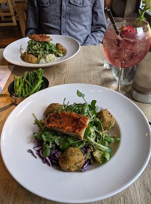 Nourish bowls with falafel at The Pine Marten in Harrogate