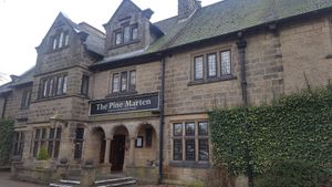 Front entrance at The Pine Marten in Harrogate