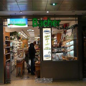 Originally Reformhaus  Bacher Hbf - old front & logo at Better Life in Hannover