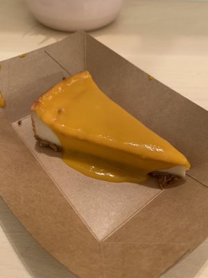 Mango Cheesecake at Veganika in Ljubljana
