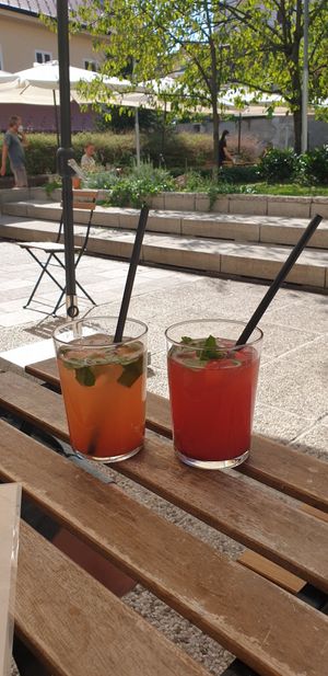 Lemonade at Veganika in Ljubljana