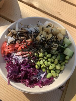 Rice and shine salad at Veganika in Ljubljana