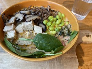 Ramen noodles  at Veganika in Ljubljana