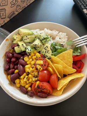 Taco Bowl  at Veganika in Ljubljana