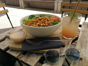 Asian Bowl at Veganika in Ljubljana