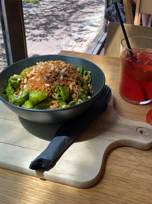 I also enjoyed the fresh juice!  at Veganika in Ljubljana