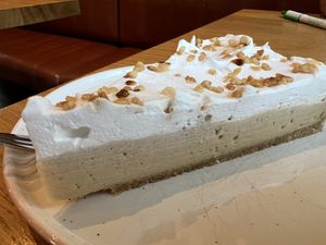 Tiramisu pie  at Veganika in Ljubljana