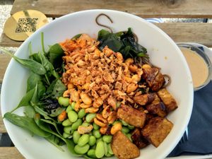 Soba bowl (103) at Veganika in Ljubljana