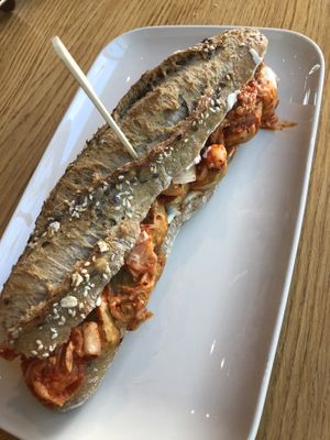 Packed full of tempeh!!  at Veganika in Ljubljana