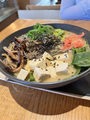 Ramen special of the day  at Veganika in Ljubljana