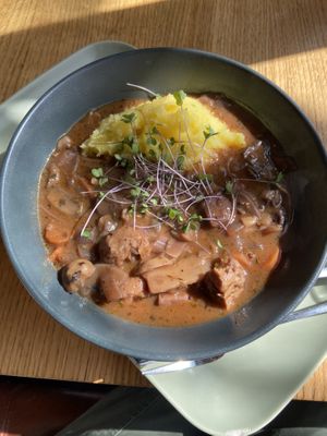 bourguignon  at Veganika in Ljubljana