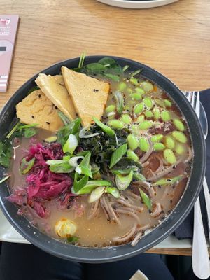 Ramon with tofu 🌶️  at Veganika in Ljubljana