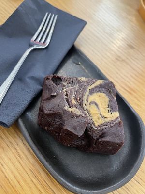 Brownie  at Veganika in Ljubljana