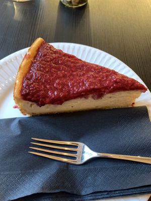 cheesecake   at Veganika in Ljubljana