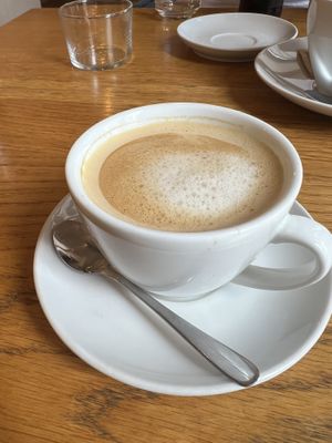 Cappuccino  at Veganika in Ljubljana