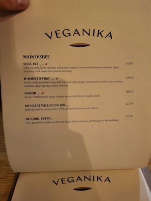 Main dishes at Veganika in Ljubljana