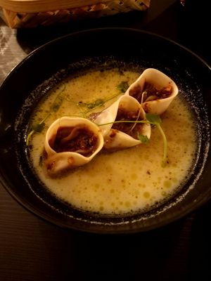 Gyoza at Veganika in Ljubljana