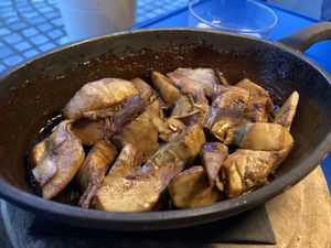 Artichokes   at Veganika in Ljubljana