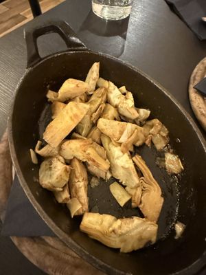 Artichokes! Tastes amazing, I reccomend   at Veganika in Ljubljana