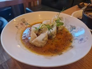 Dumplings 10/10 at Veganika in Ljubljana
