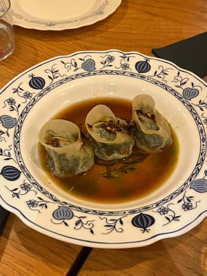 Gyozas at Veganika in Ljubljana