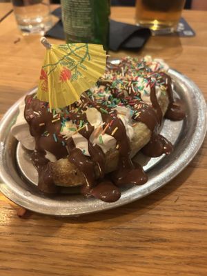 Banana split   at Veganika in Ljubljana