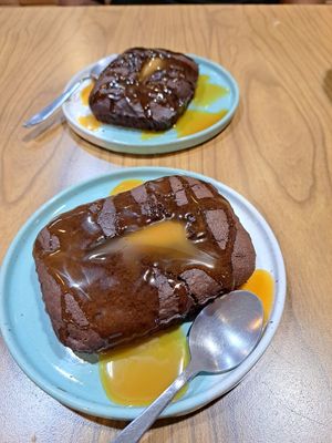 Brownie with dulce de leche at Tita Bistro in Rio De Janeiro
