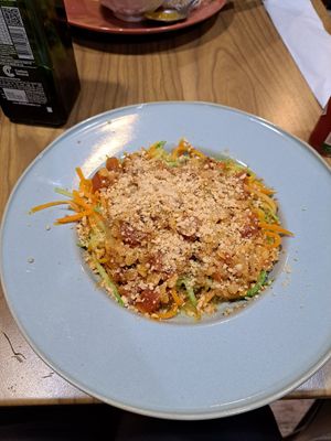 Carrot zucchini pasta at Tita Bistro in Rio De Janeiro