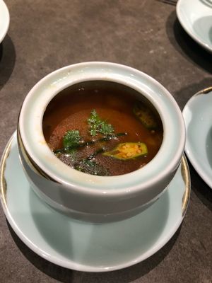 Tom yum soup at Pure Veggie House 心齋 - Xīn Zhāi in Taipei