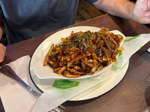 Traditional poutine at Leopold's Tavern in Calgary