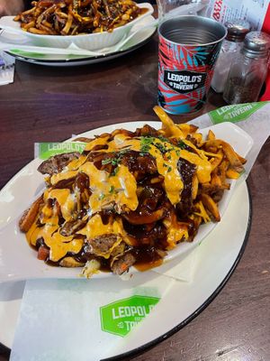Cheeseburger poutine at Leopold's Tavern in Calgary